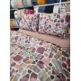 ETEHOMETEX %100 Pamuk Nevresim Takımı ÇİFT KİŞİLİK MOZAİK PUDRA 8696474232112